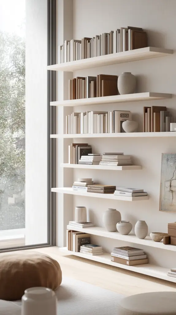 arranging bookshelves 1