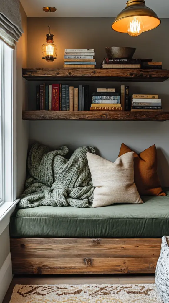 basement reading nook 1