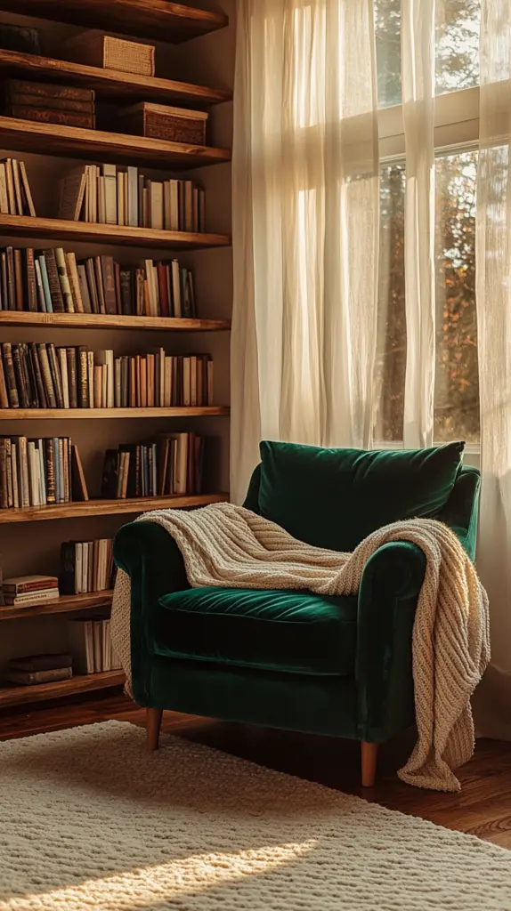 bedroom reading nook cozy corner 1