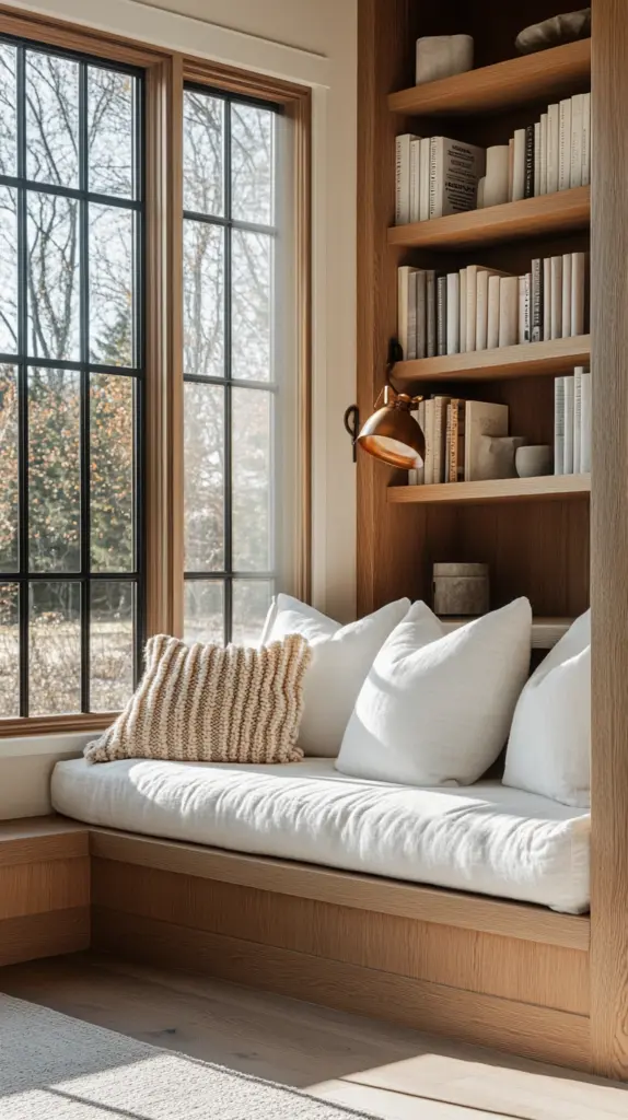 bookshelf reading nook 1