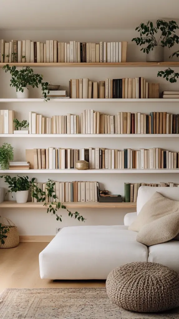 bookshelves aesthetic 1