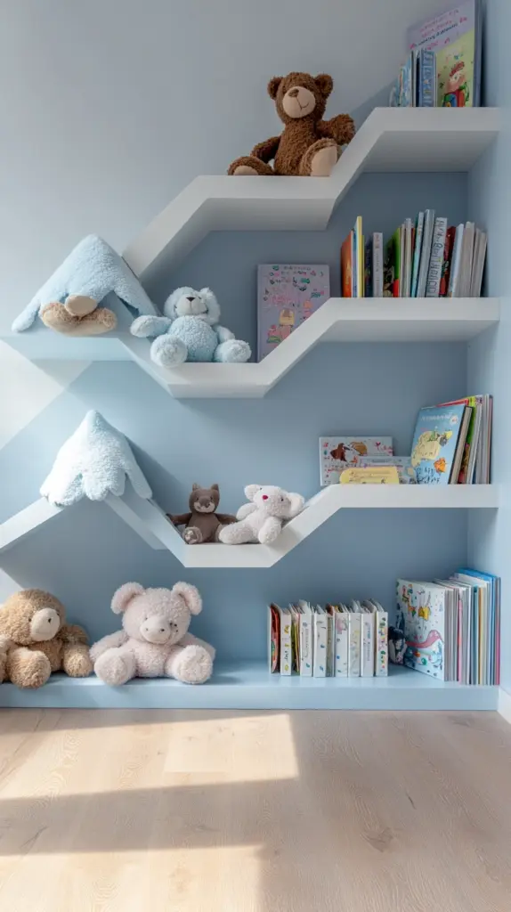 bookshelves kids room 1