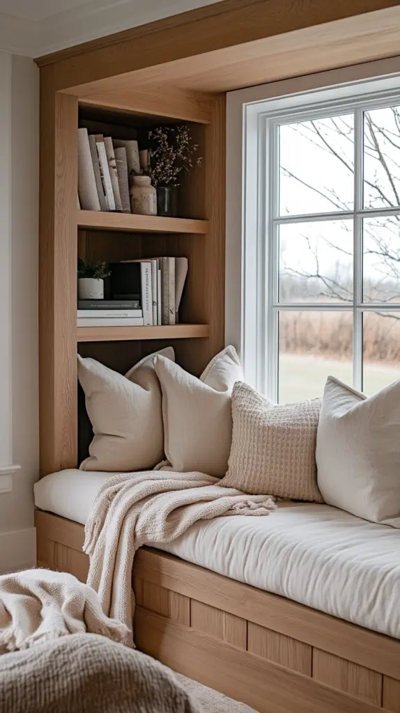 built in reading nook 1