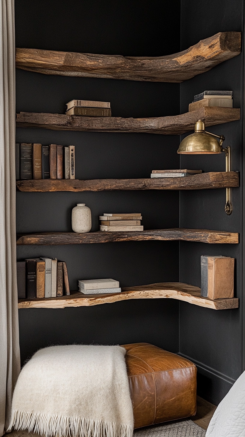 corner bookshelves bedroom 31