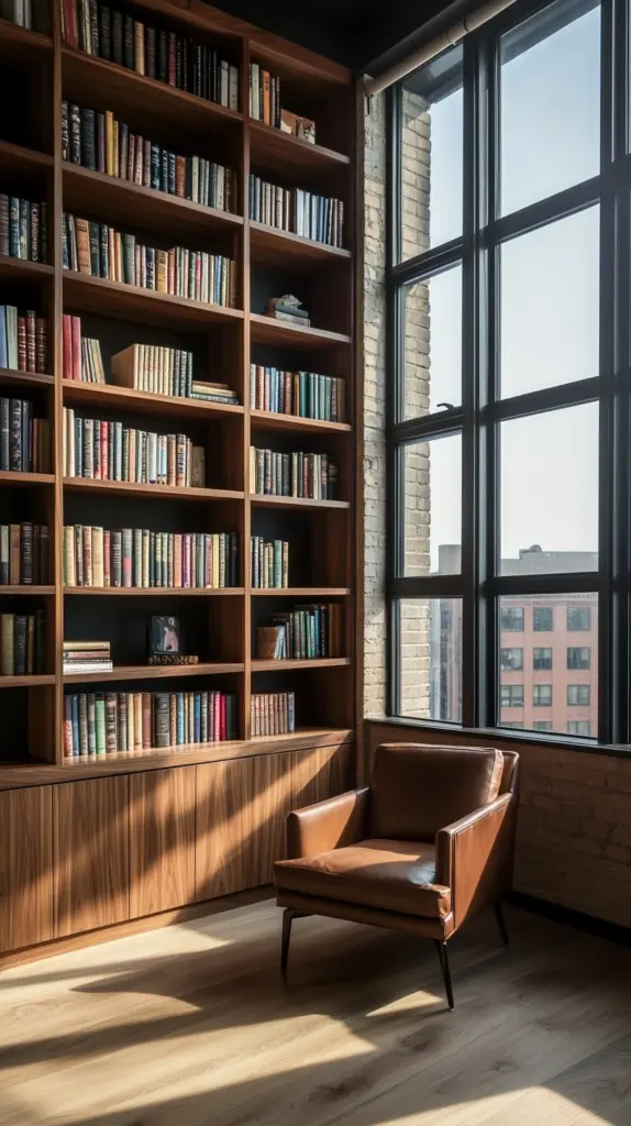 corner library bookshelves 1