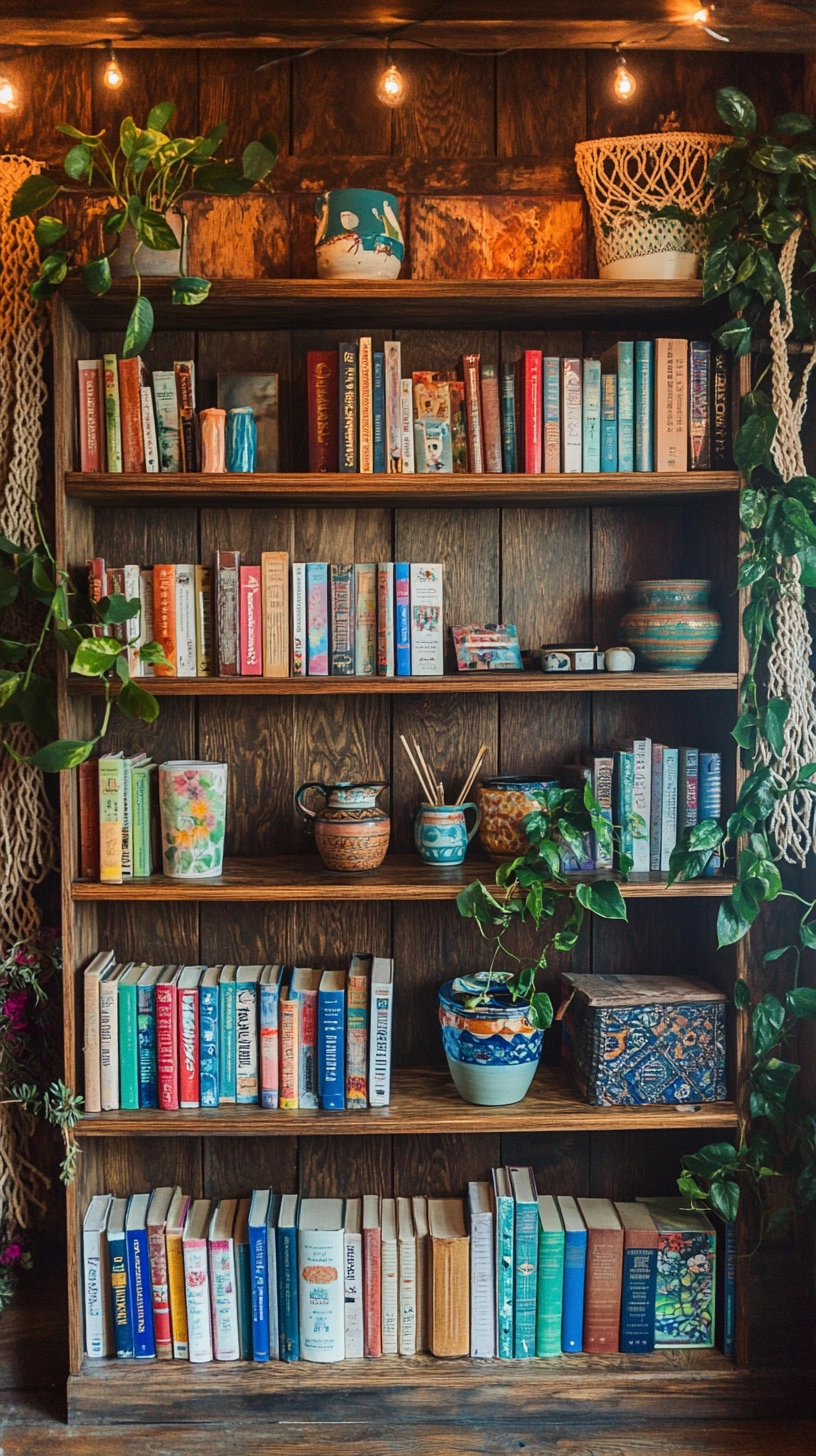 cottage bookshelves 41