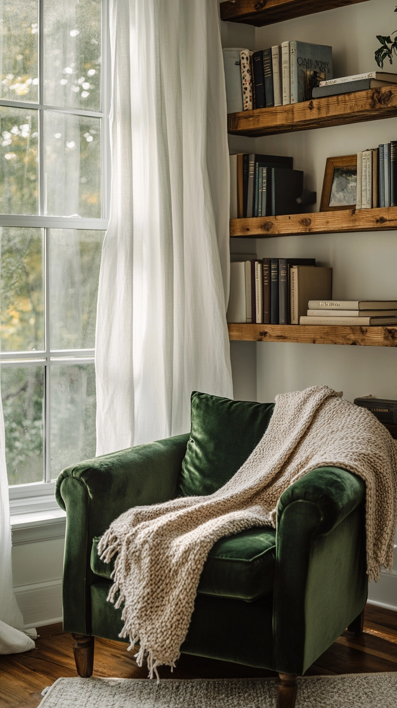 cozy reading nook aesthetic 2