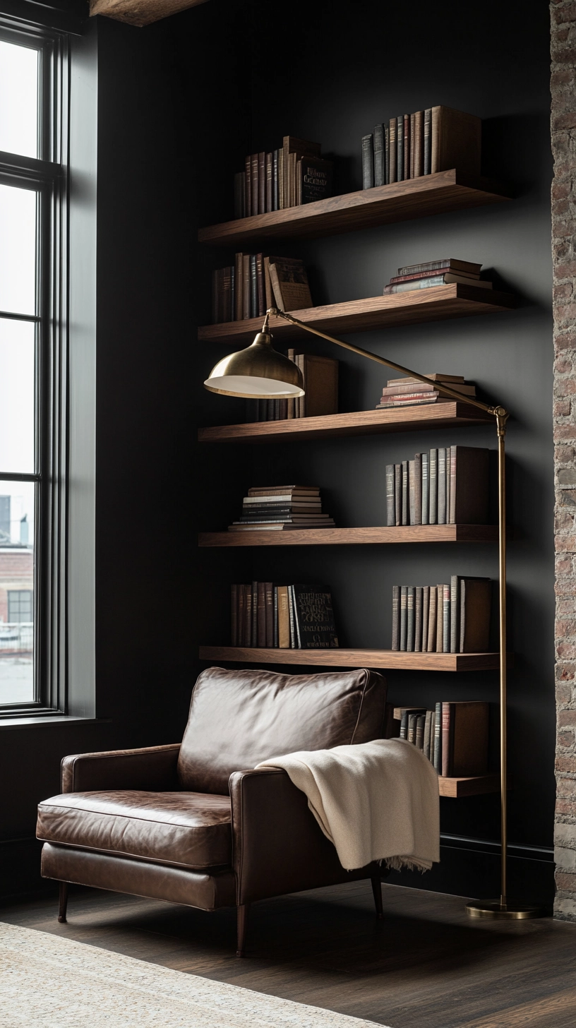 dark academia reading nook 13