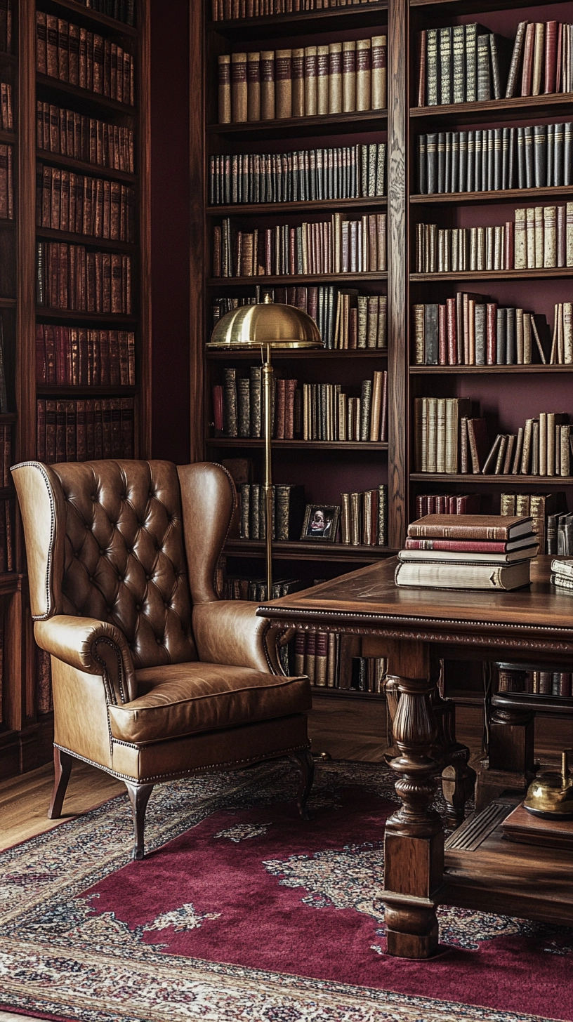 dark academia reading nook 59