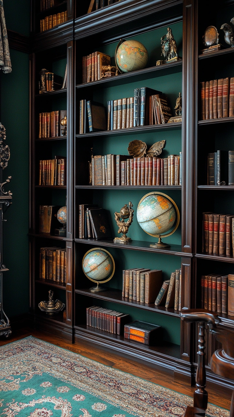 decorating bookshelves 36