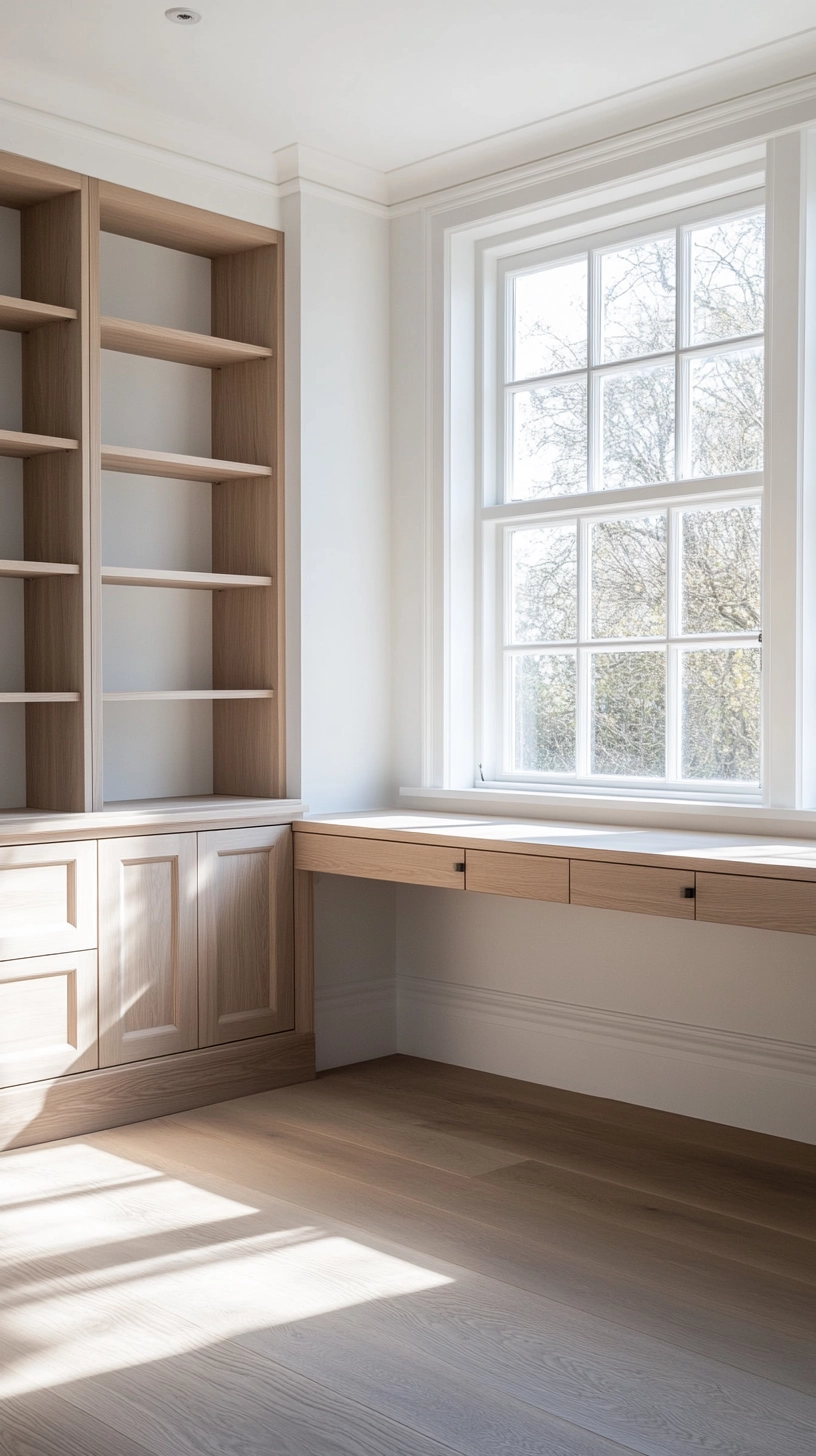 desk and bookshelves in bedroom 3