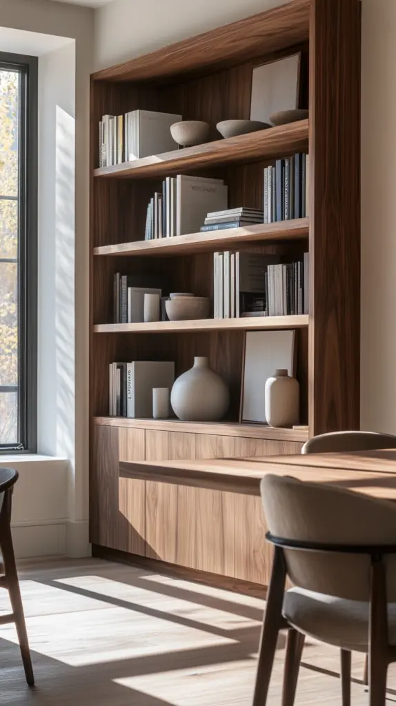 dining room bookshelves 1