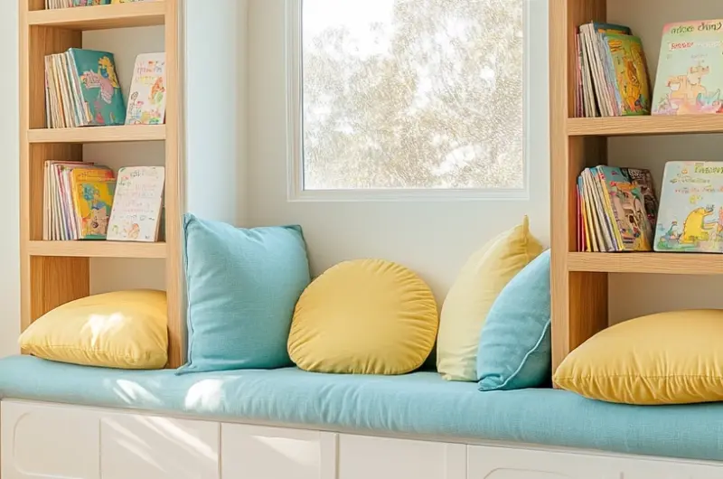 diy reading nook for kids 1