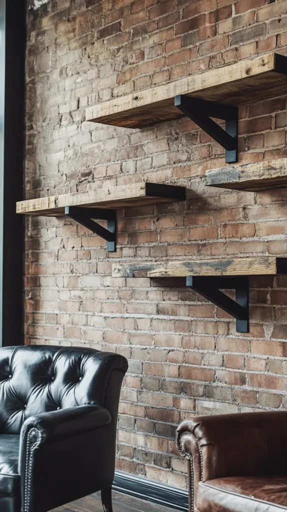 diy wall bookshelves 1