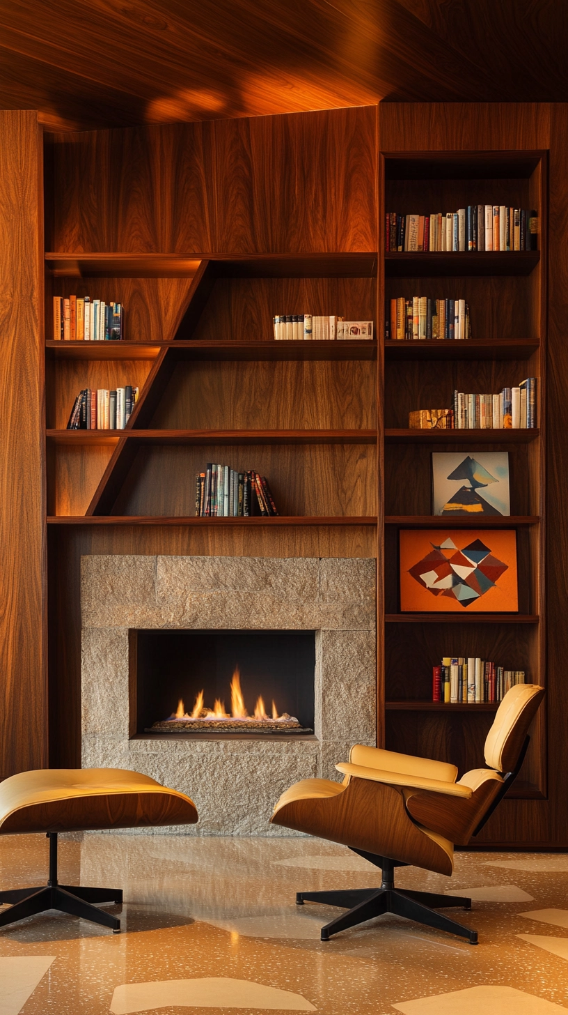 fireplace bookshelves 18