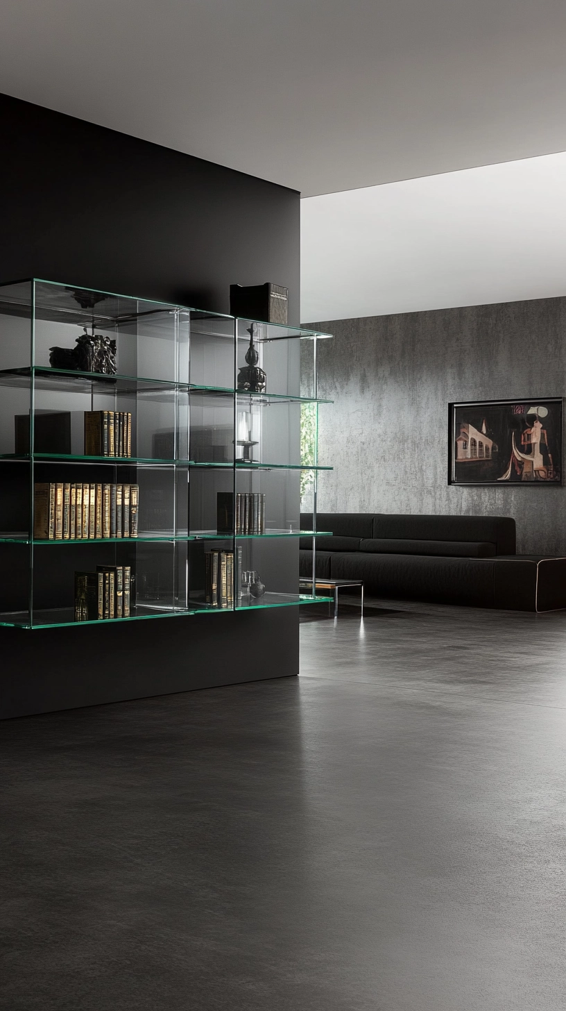 floating bookshelves living room 38