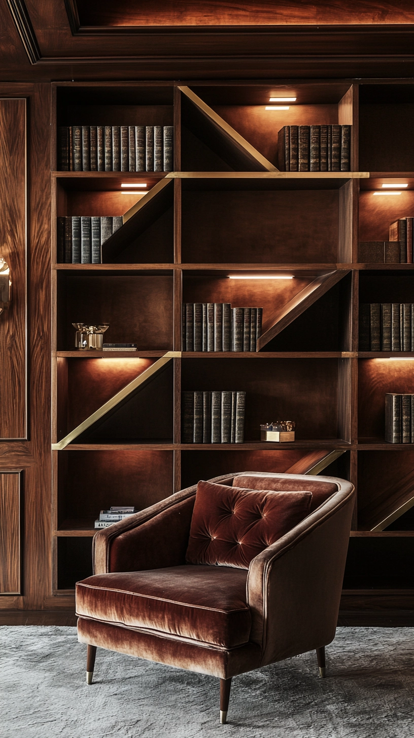 floating bookshelves living room 49