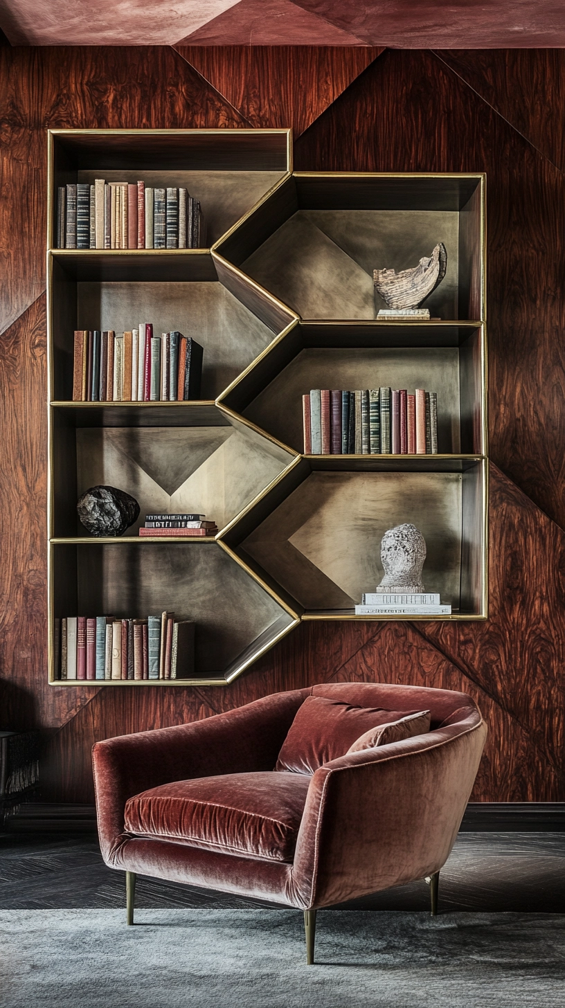 floating bookshelves living room 50