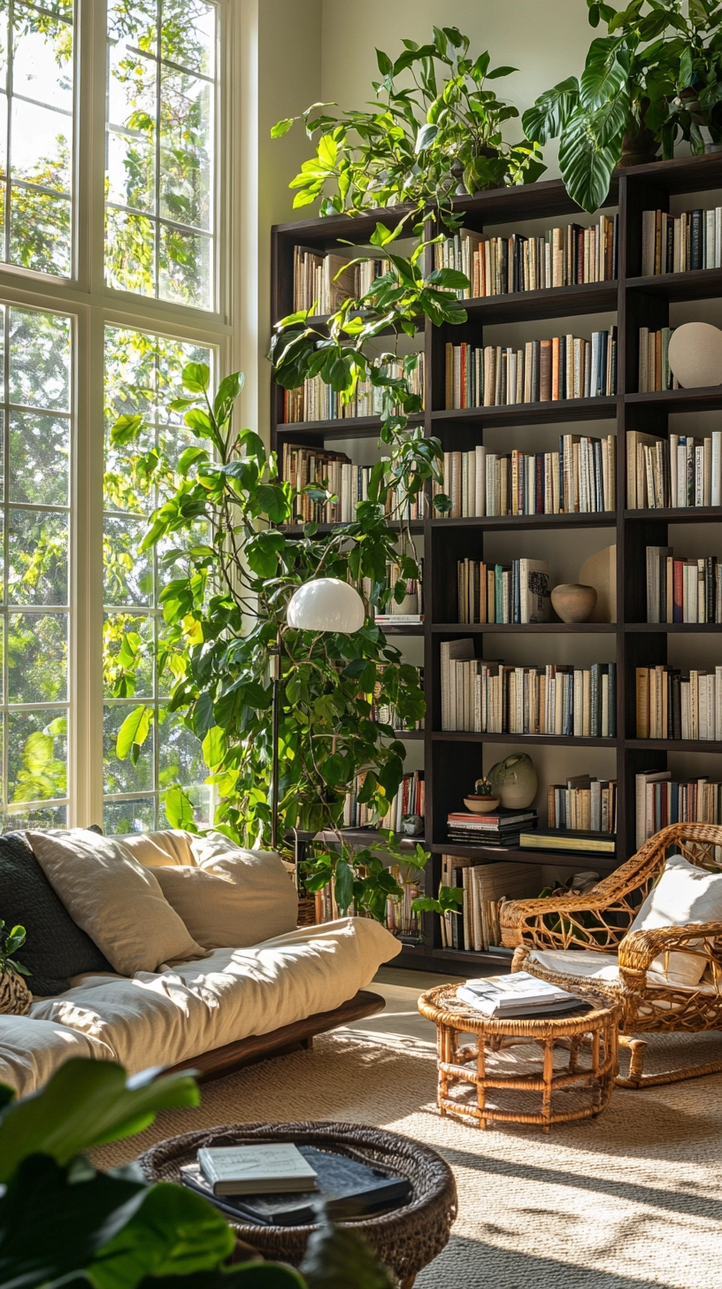 floating bookshelves living room 59