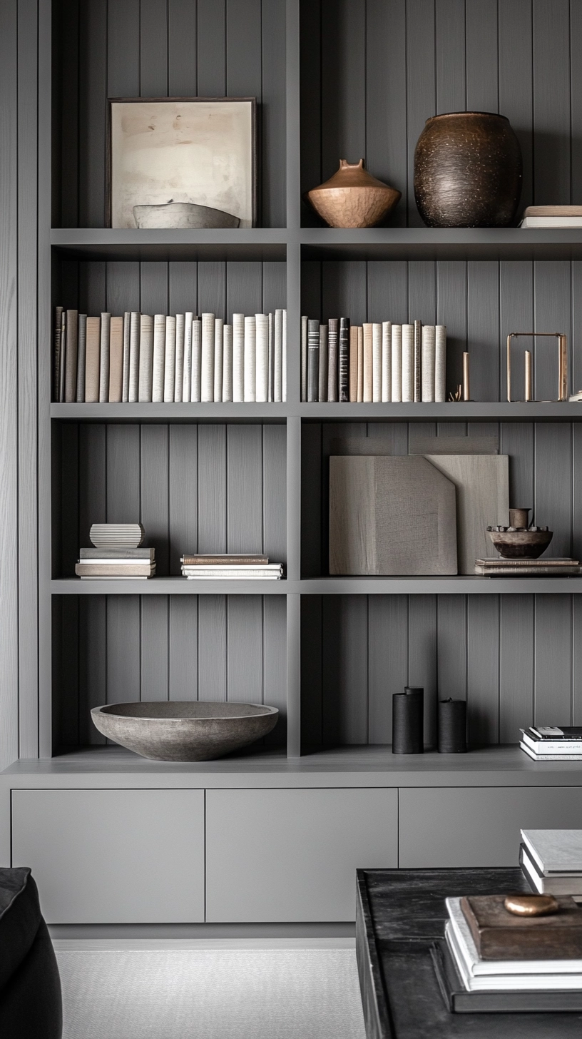 floating bookshelves living room 63