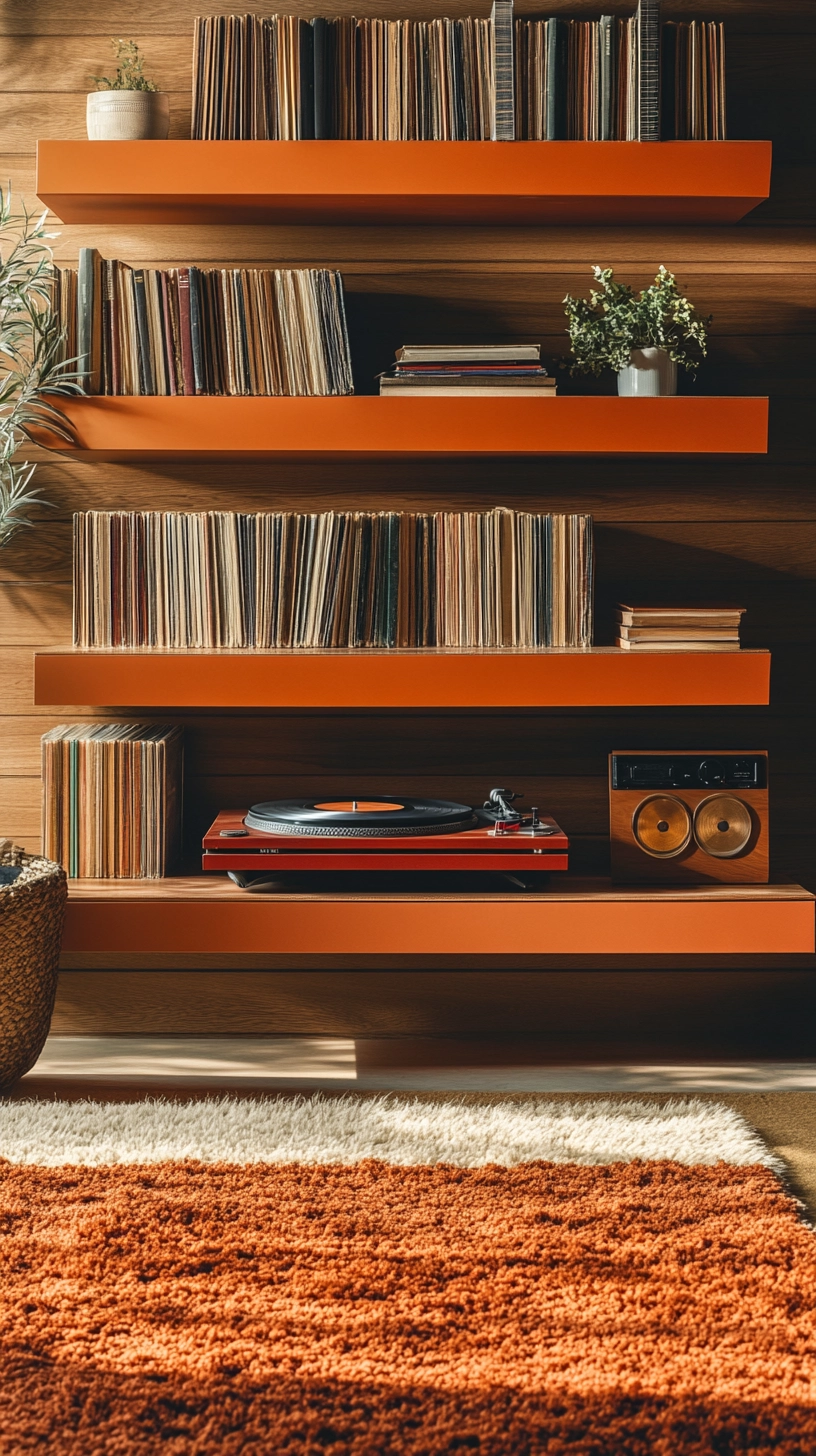 floating bookshelves living room 65
