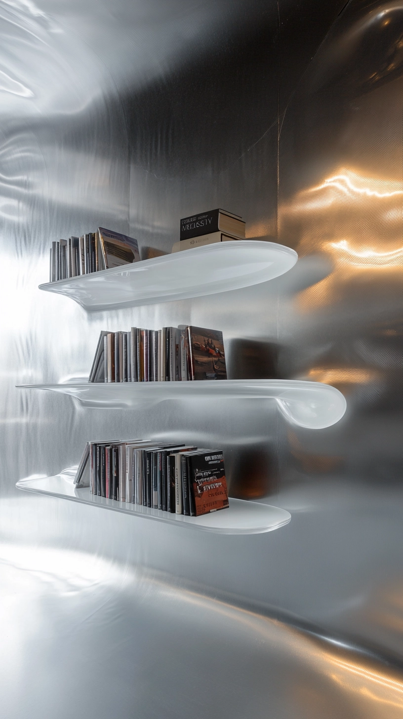 floating bookshelves living room 78
