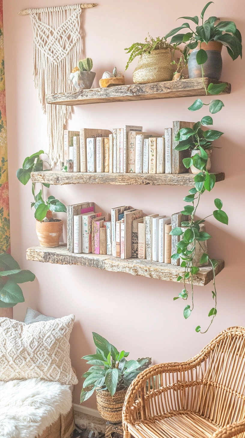 floating bookshelves nursery 12