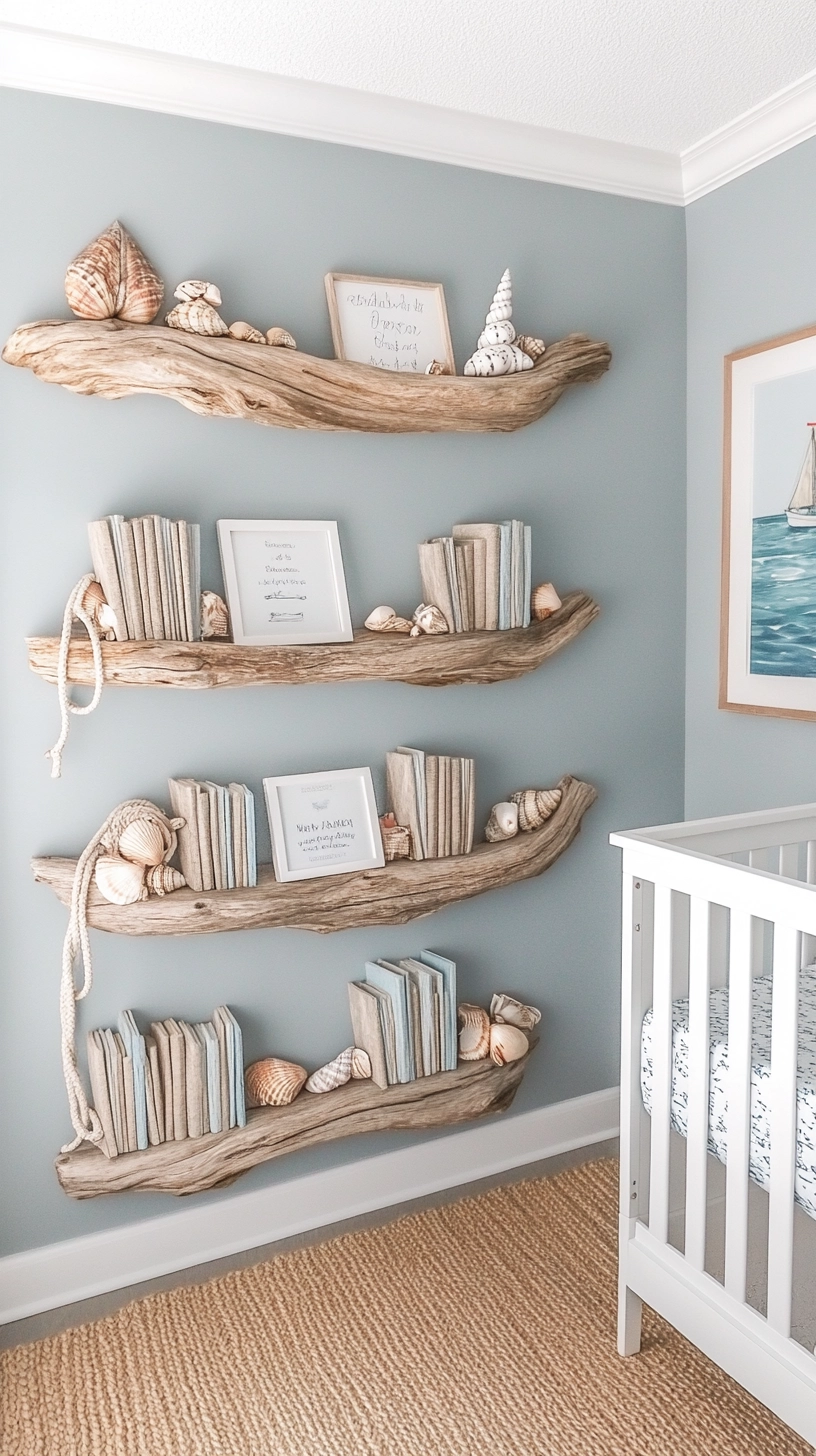 floating bookshelves nursery 18