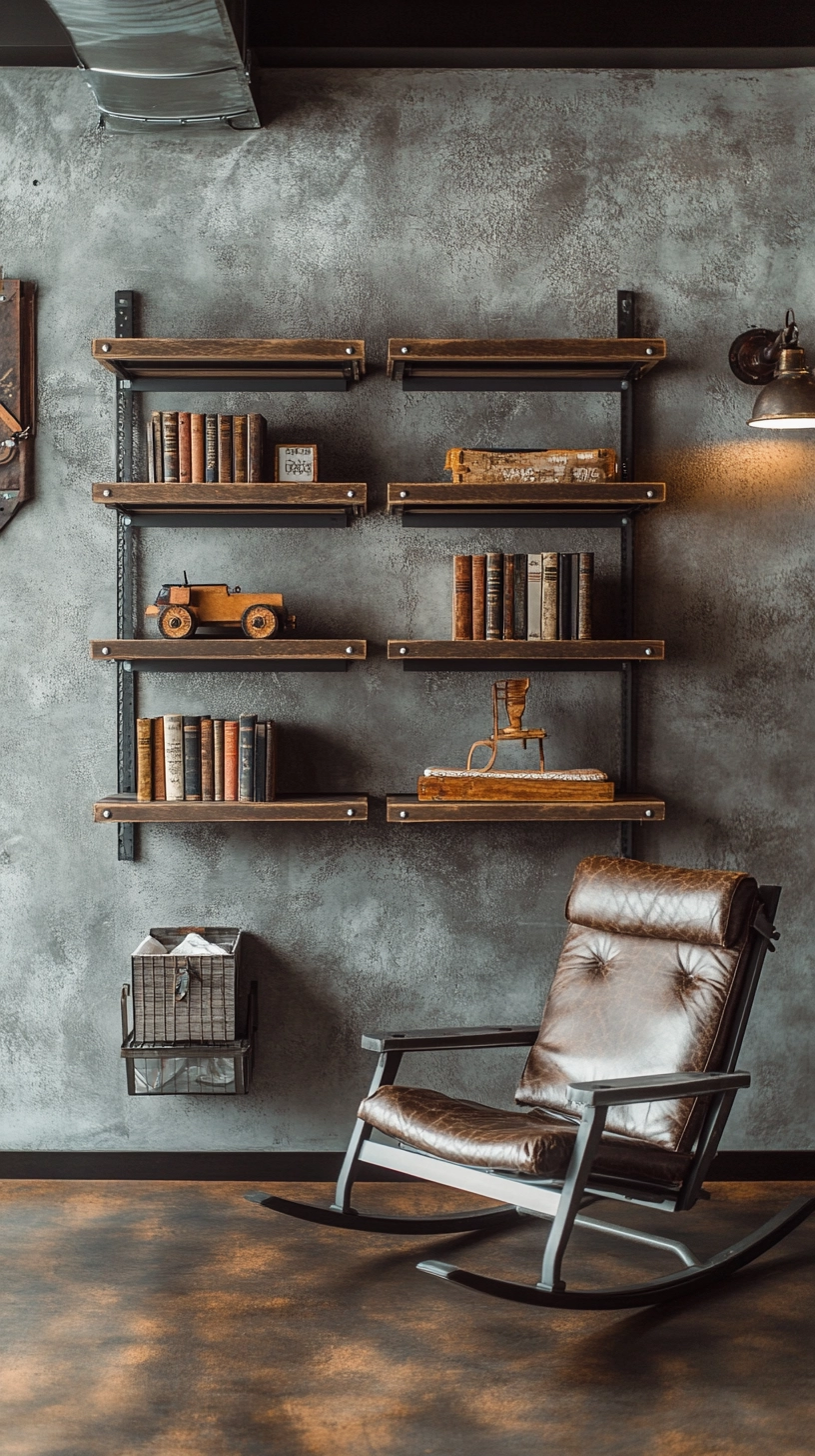 floating bookshelves nursery 26