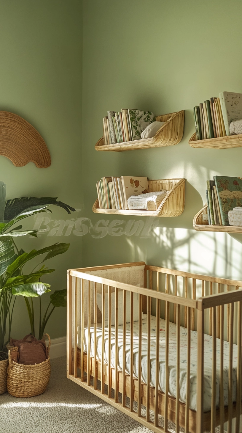 floating bookshelves nursery 29