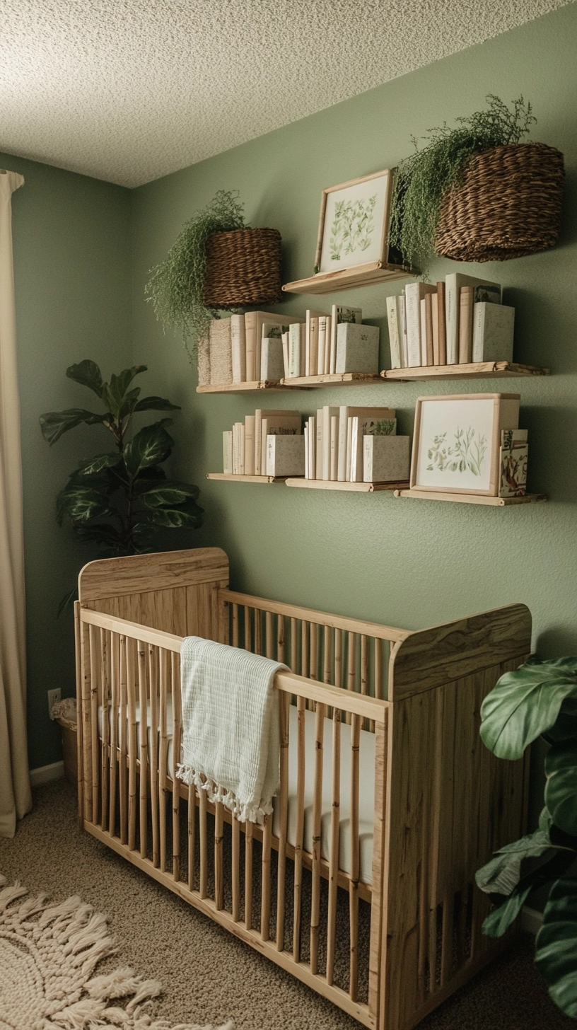 floating bookshelves nursery 30