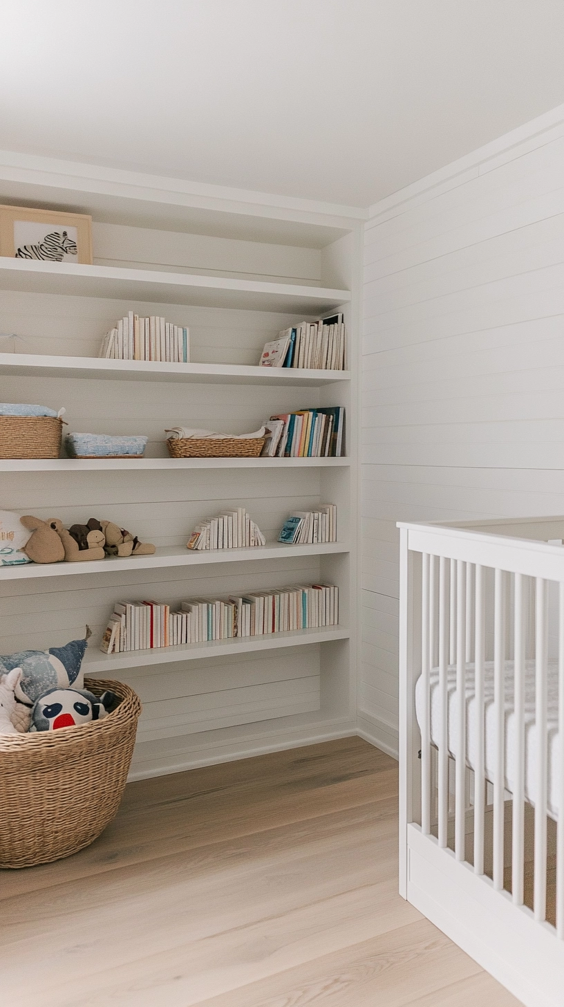 floating bookshelves nursery 39