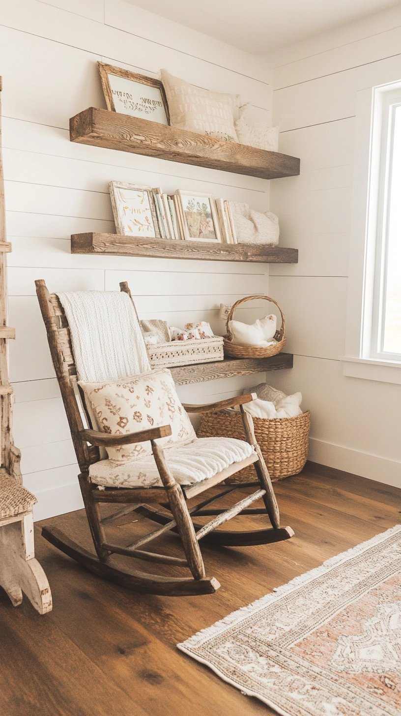 floating bookshelves nursery 46