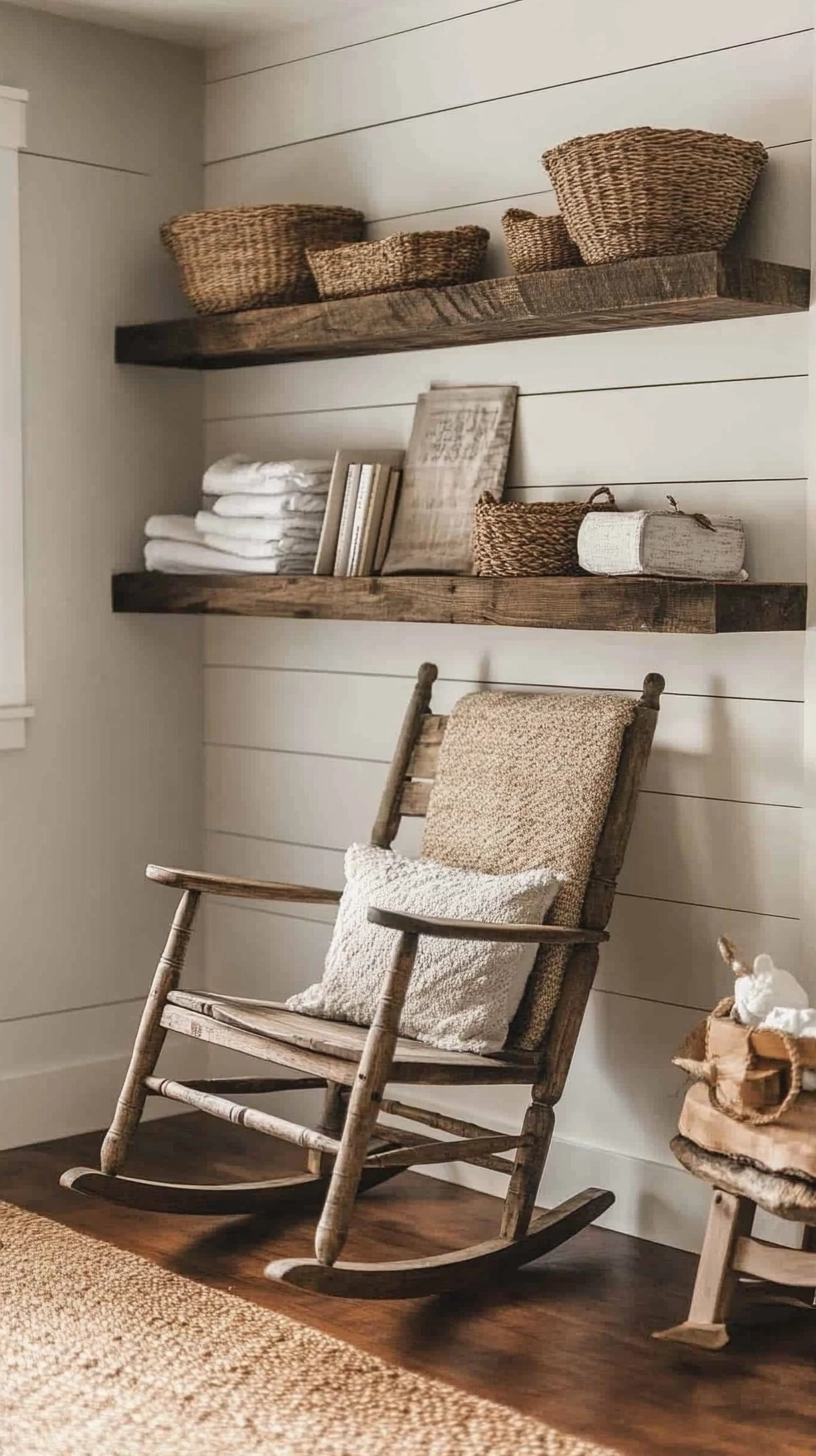 floating bookshelves nursery 47