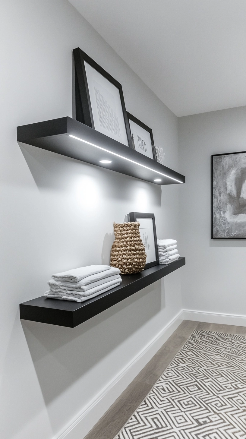 floating bookshelves nursery 49