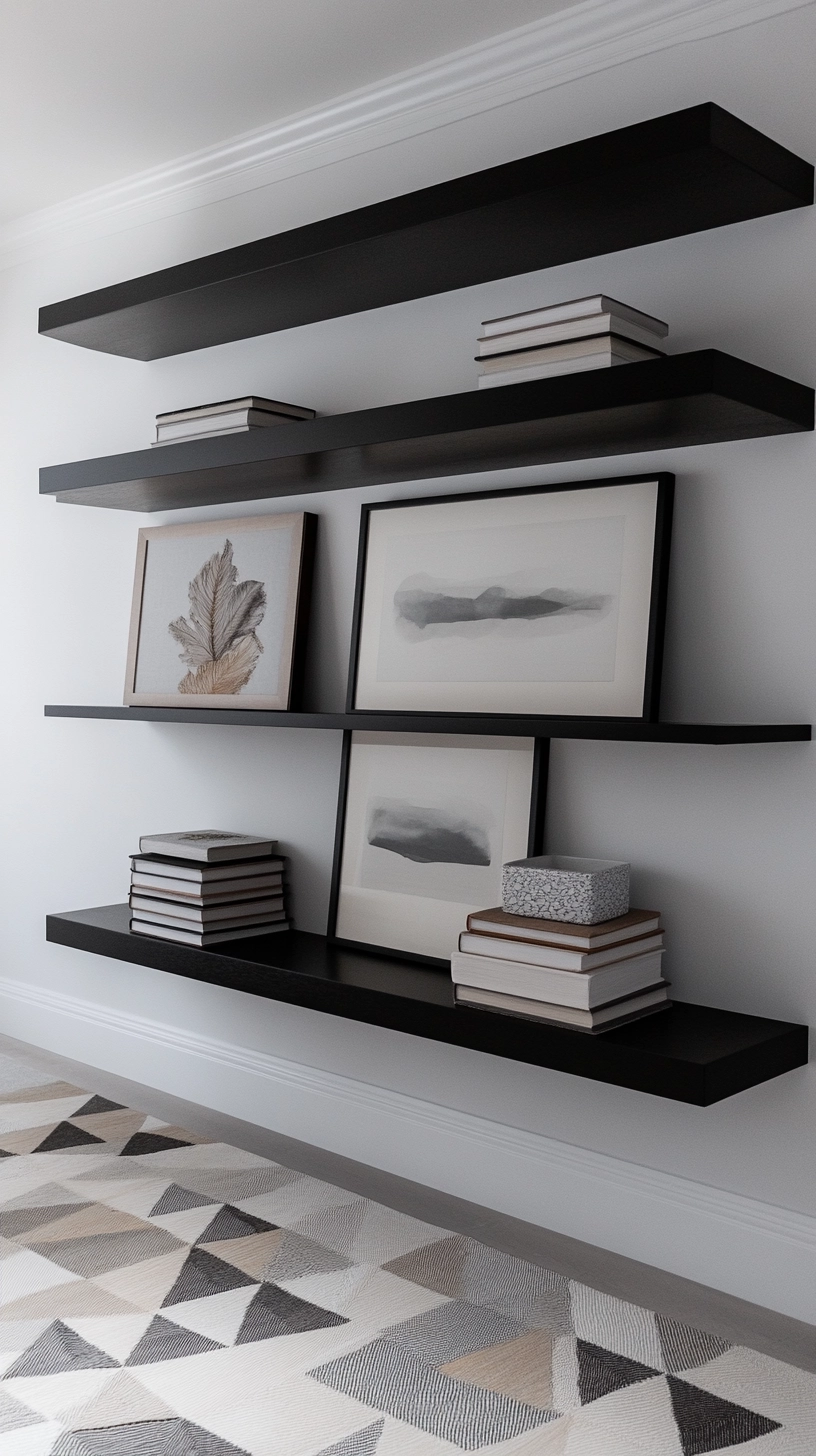 floating bookshelves nursery 51