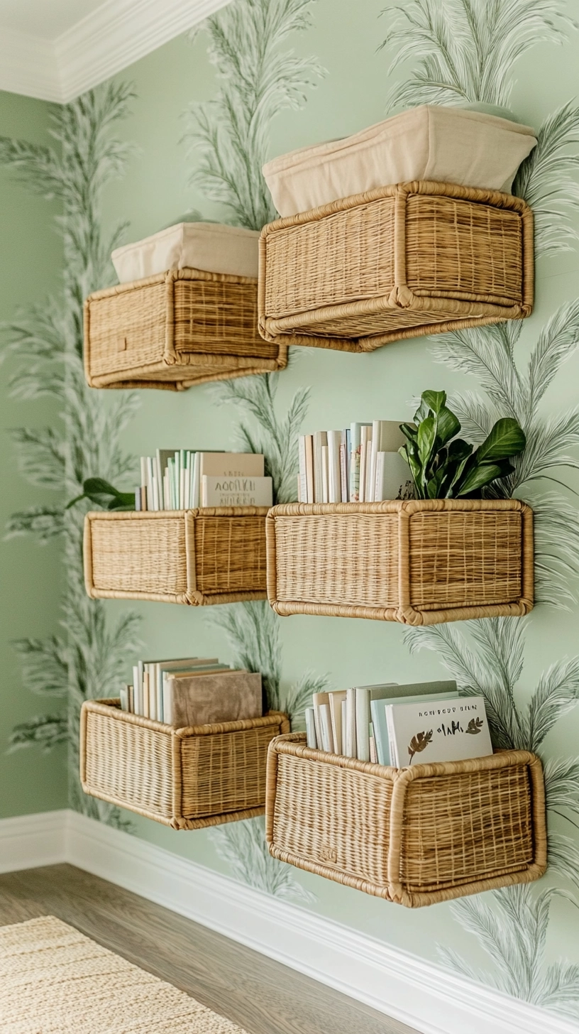 floating bookshelves nursery 53