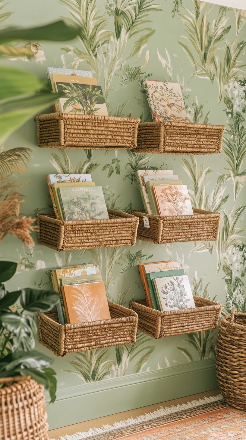 floating bookshelves nursery 54