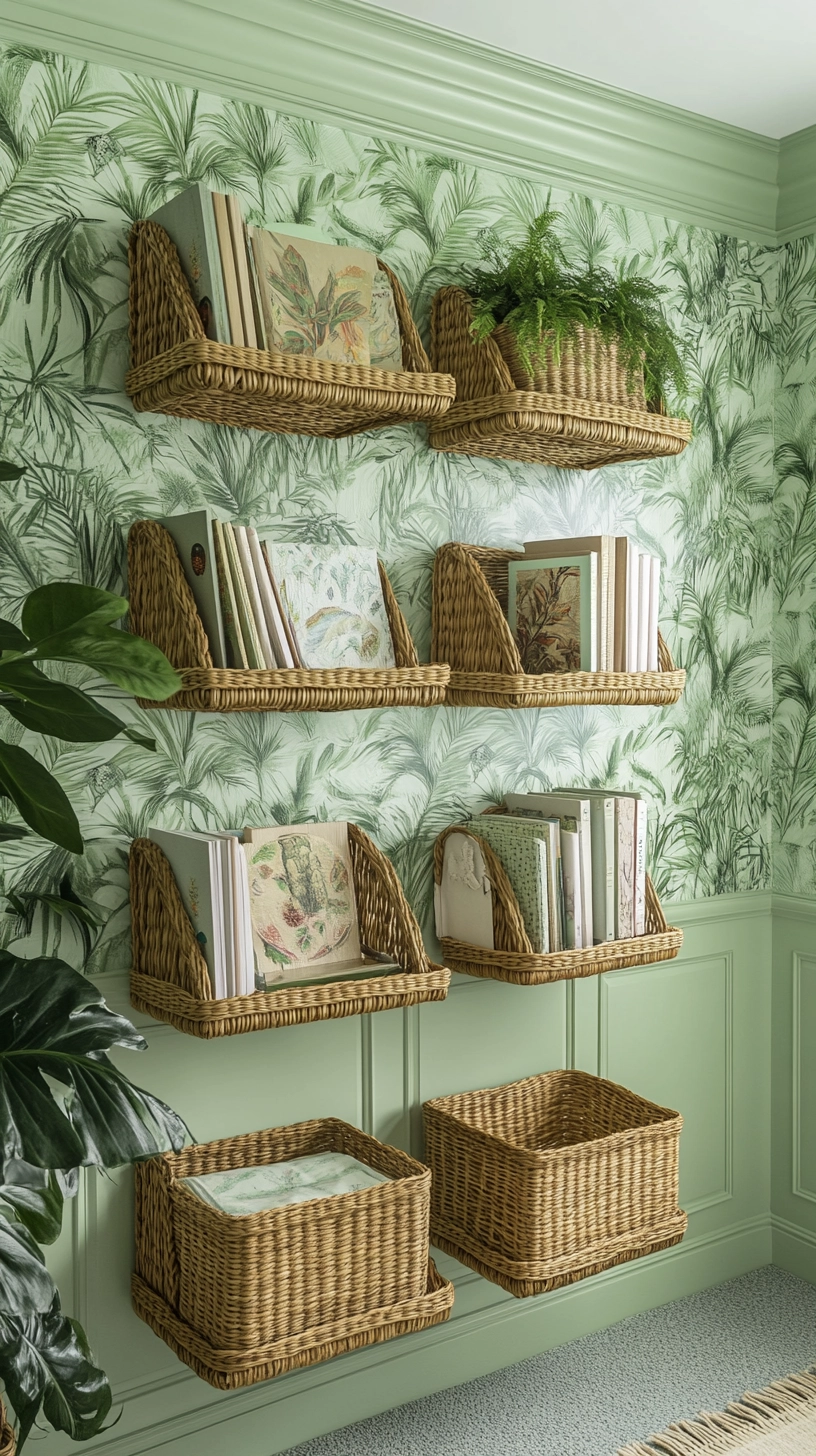 floating bookshelves nursery 55