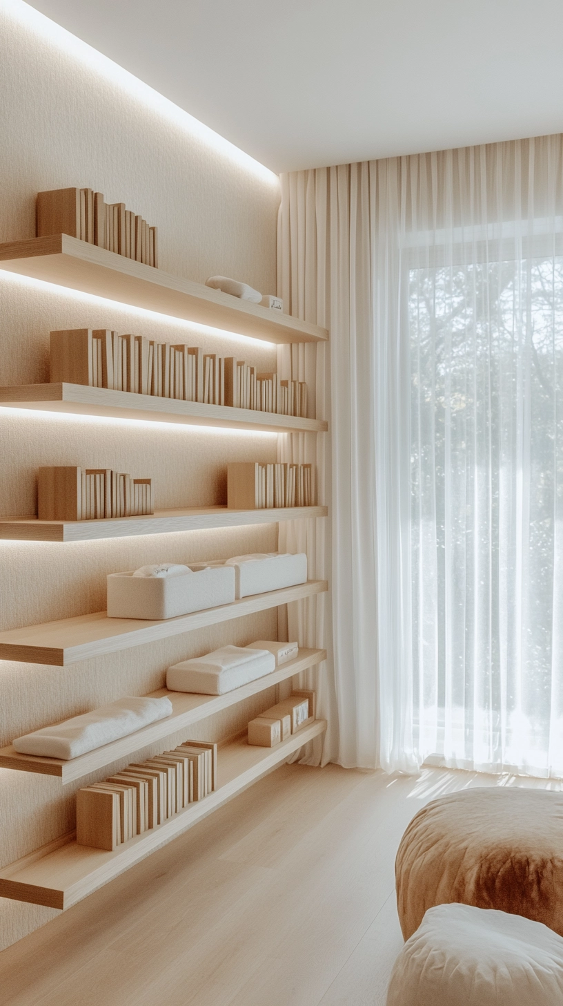floating bookshelves nursery 6