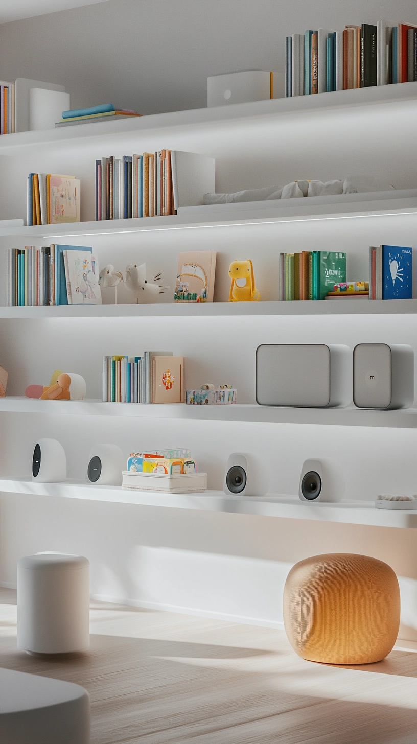 floating bookshelves nursery 73