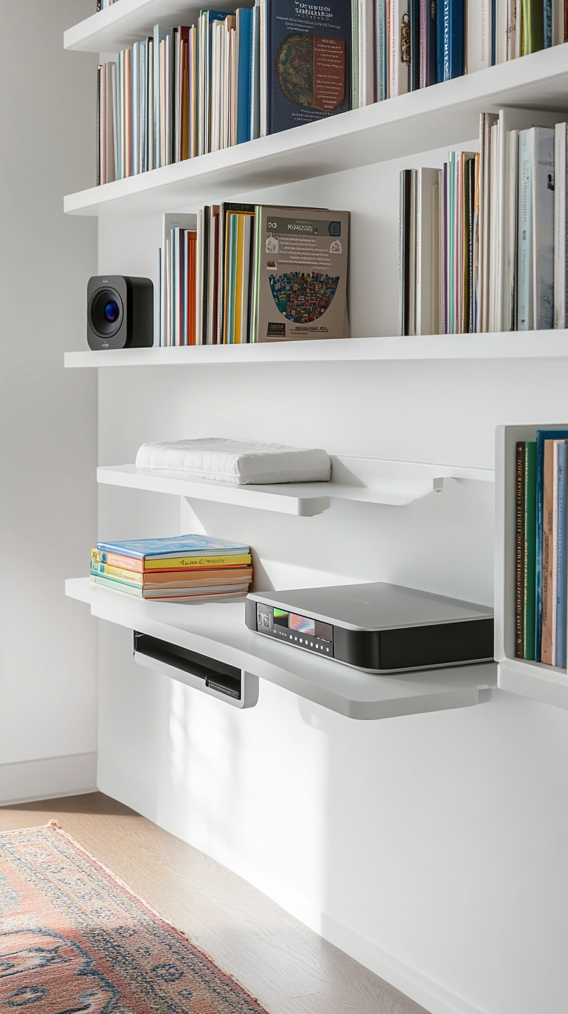 floating bookshelves nursery 76