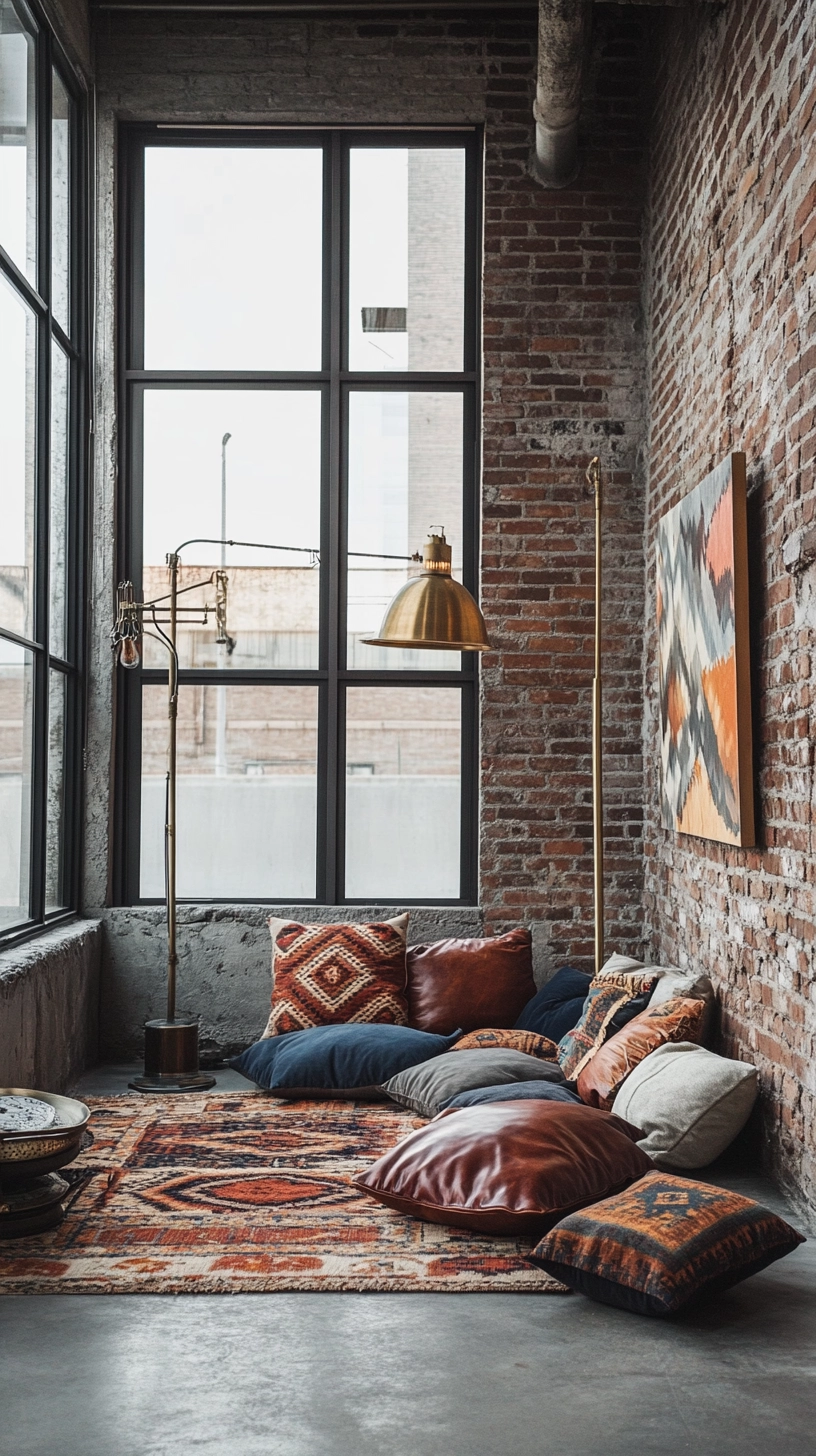 floor pillows reading nook 10