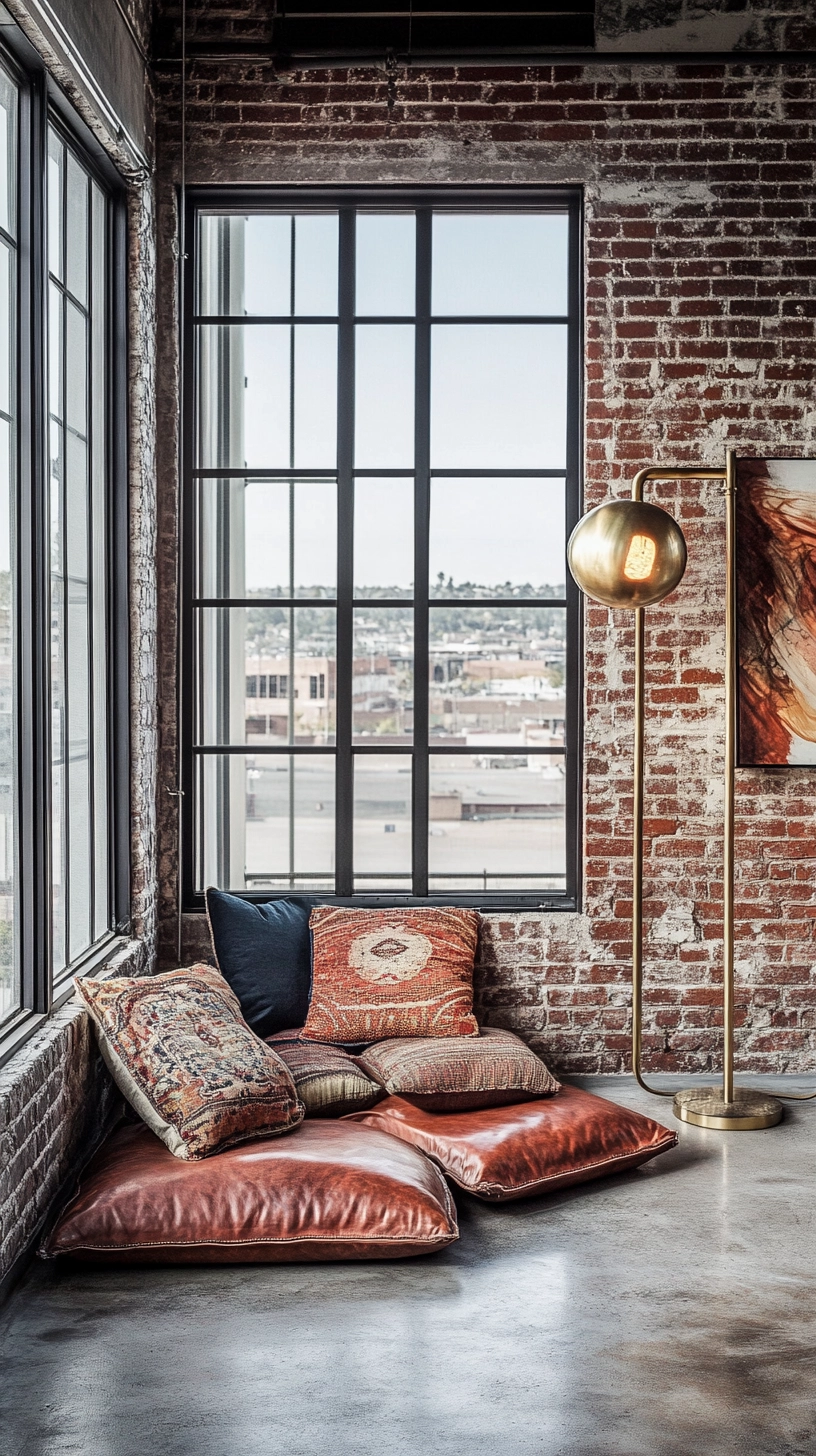 floor pillows reading nook 11