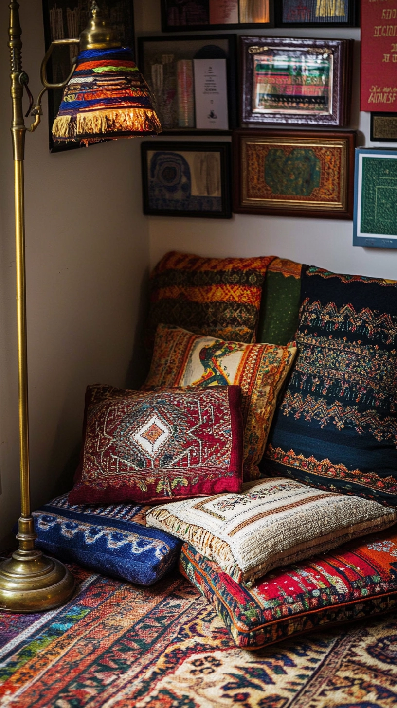 floor pillows reading nook 35