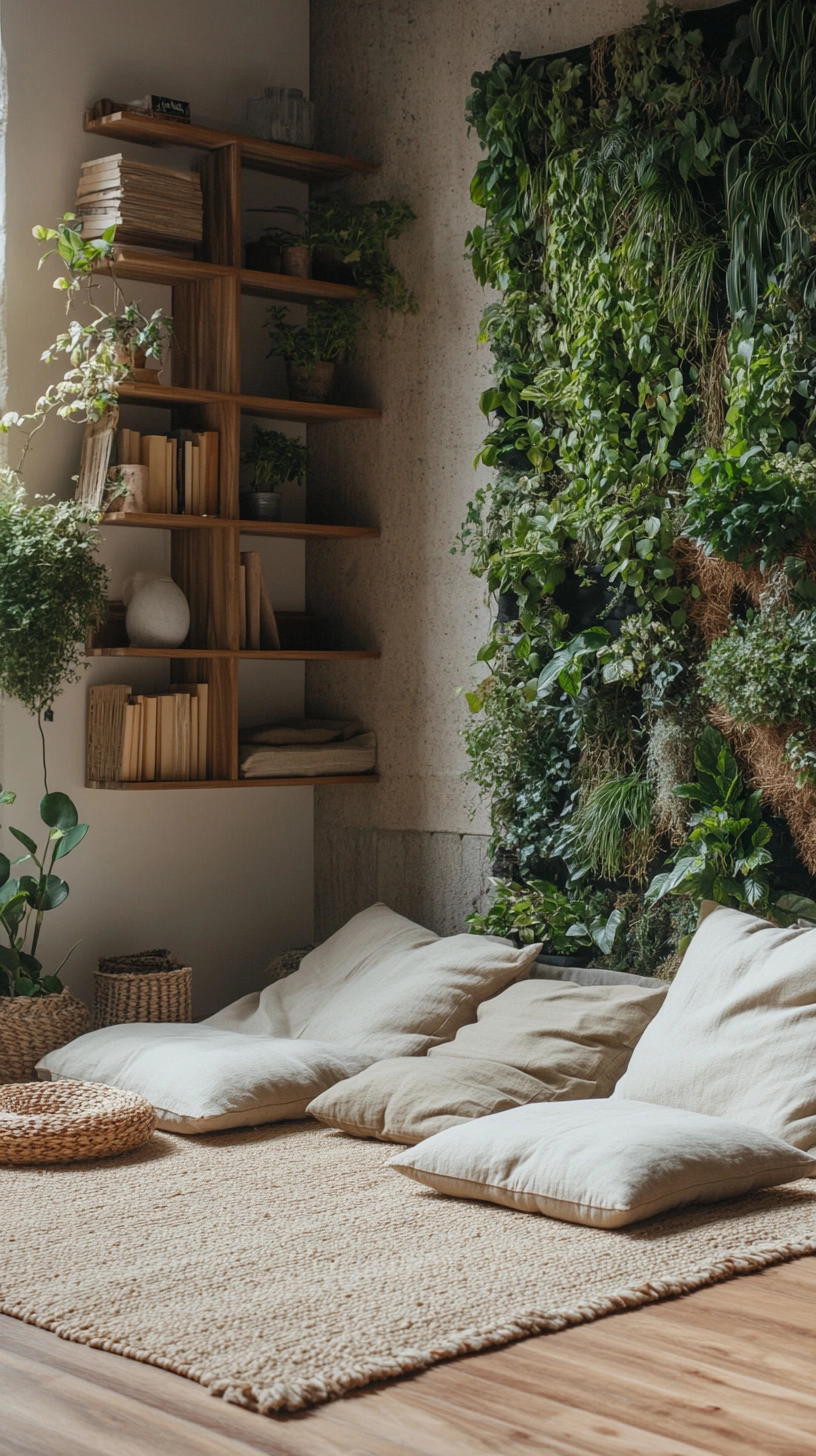 floor pillows reading nook 37