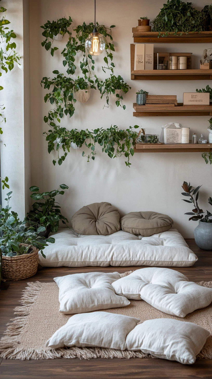 floor pillows reading nook 40