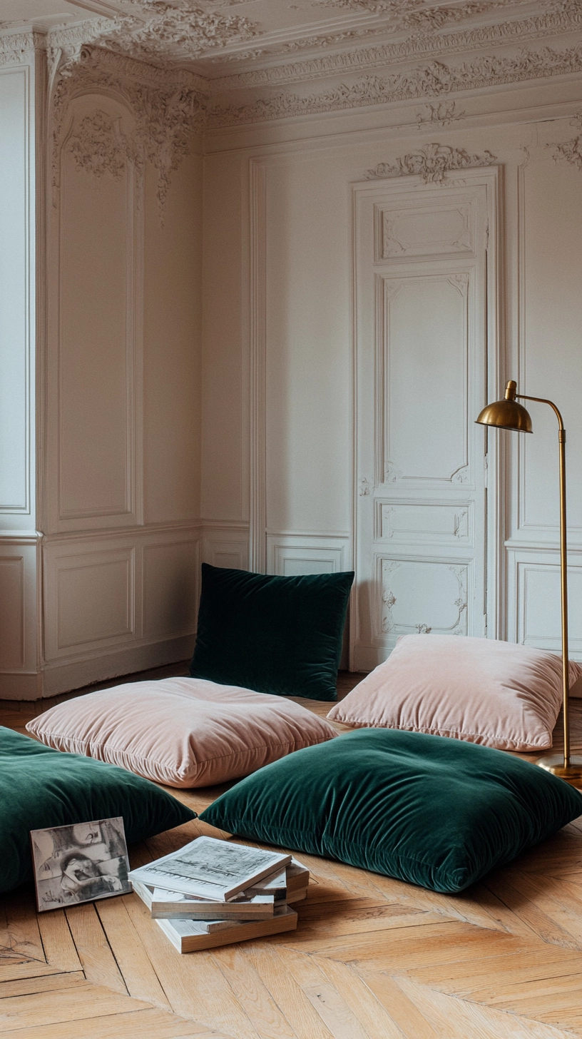 floor pillows reading nook 47