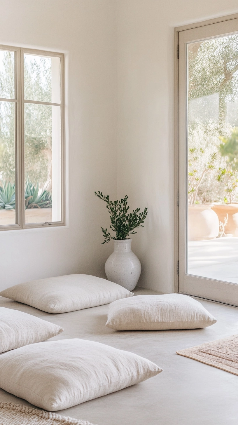 floor pillows reading nook 49