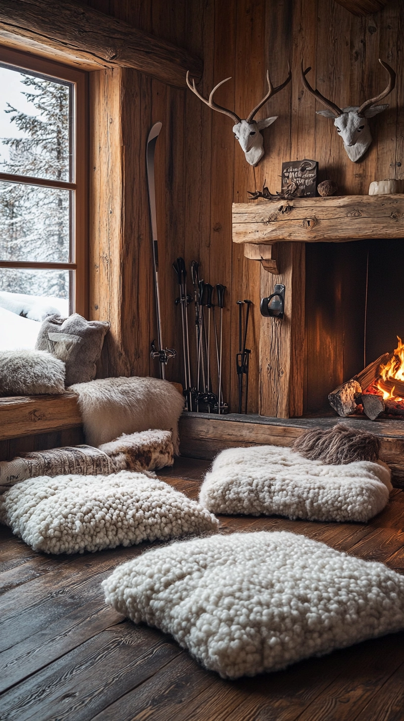 floor pillows reading nook 54
